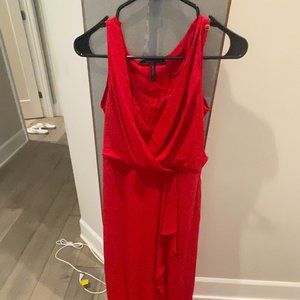 BCBGMaxAzria red long gown size 0